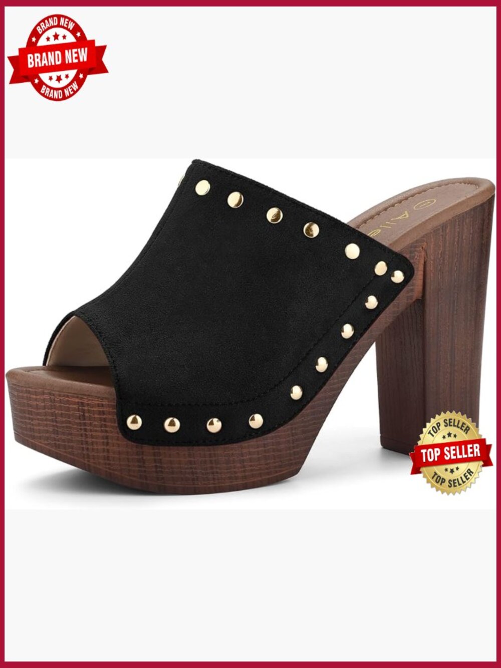 Block Heel Platform Sandals Slides Comfortable Evening Party